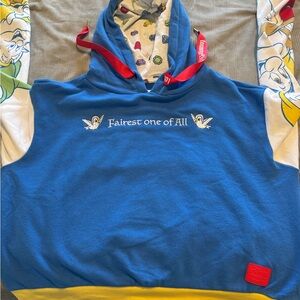 Loungefly Blue Hoodie with Red and Yellow Accents